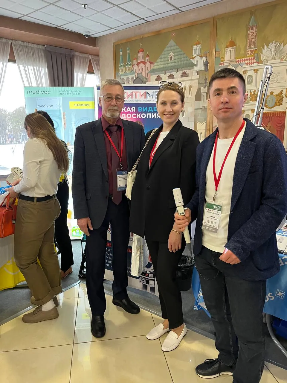 Риноларингоскоп Mindsion в центре ЛОР-выставки